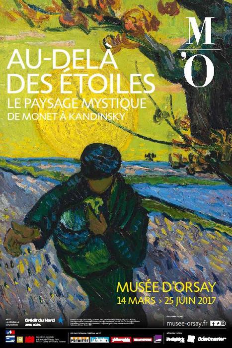 Affiche expo au dela des etoiles le paysage mystique de monet a kandinsky