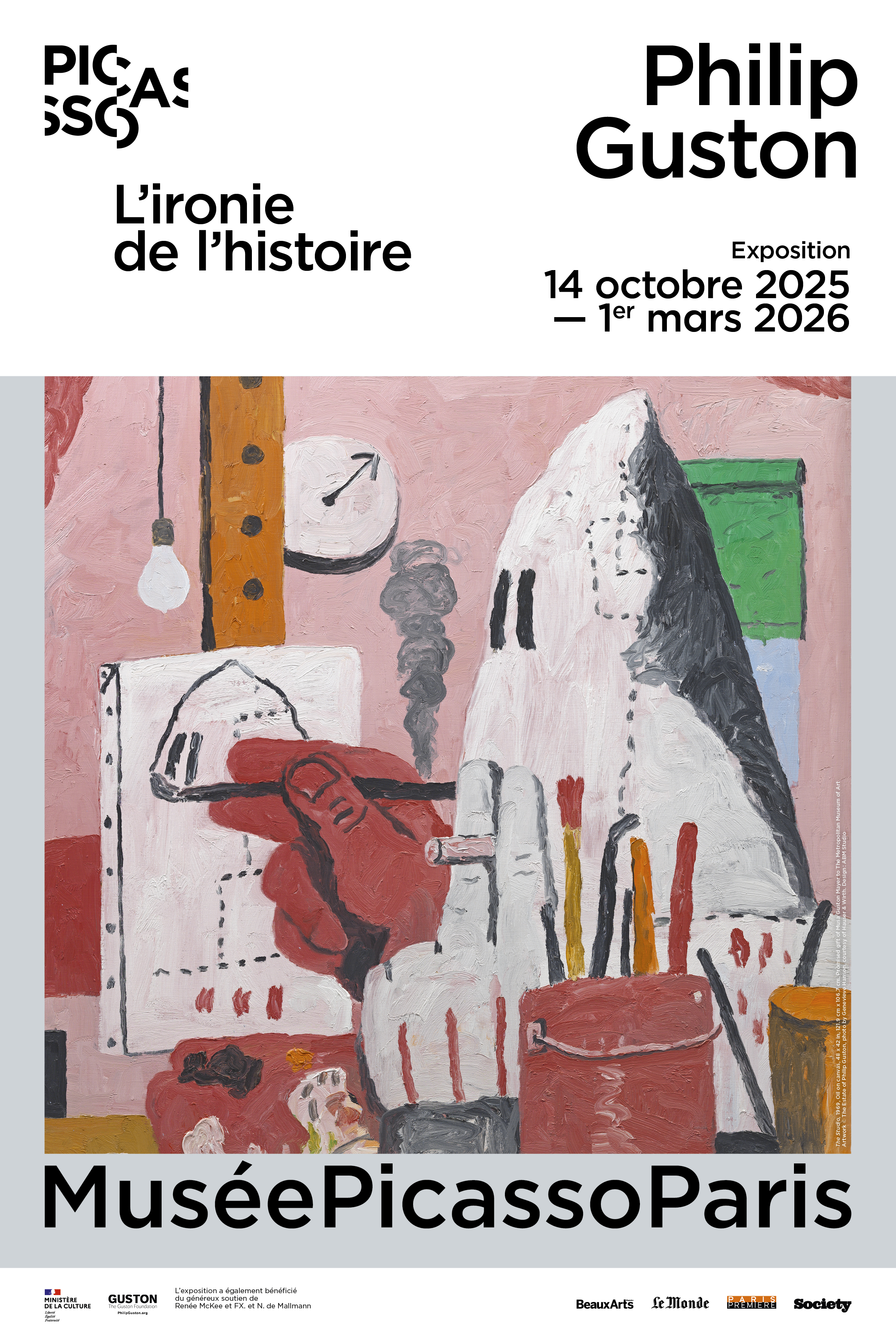 affiche expo Philip Guston