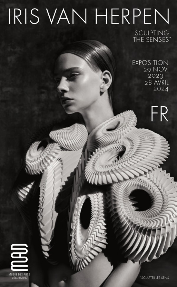 affiche expo Trésors en noirs et blancs