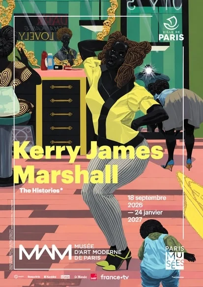 Exposition Collections privées affiche expo Kerry james MARSHALL