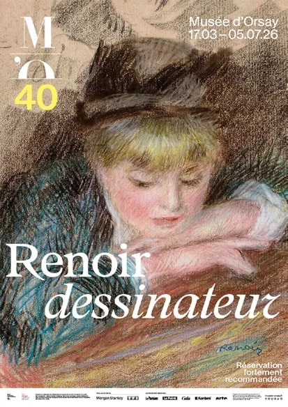 Exposition Collections privées affiche expo RENOIR dessinateur