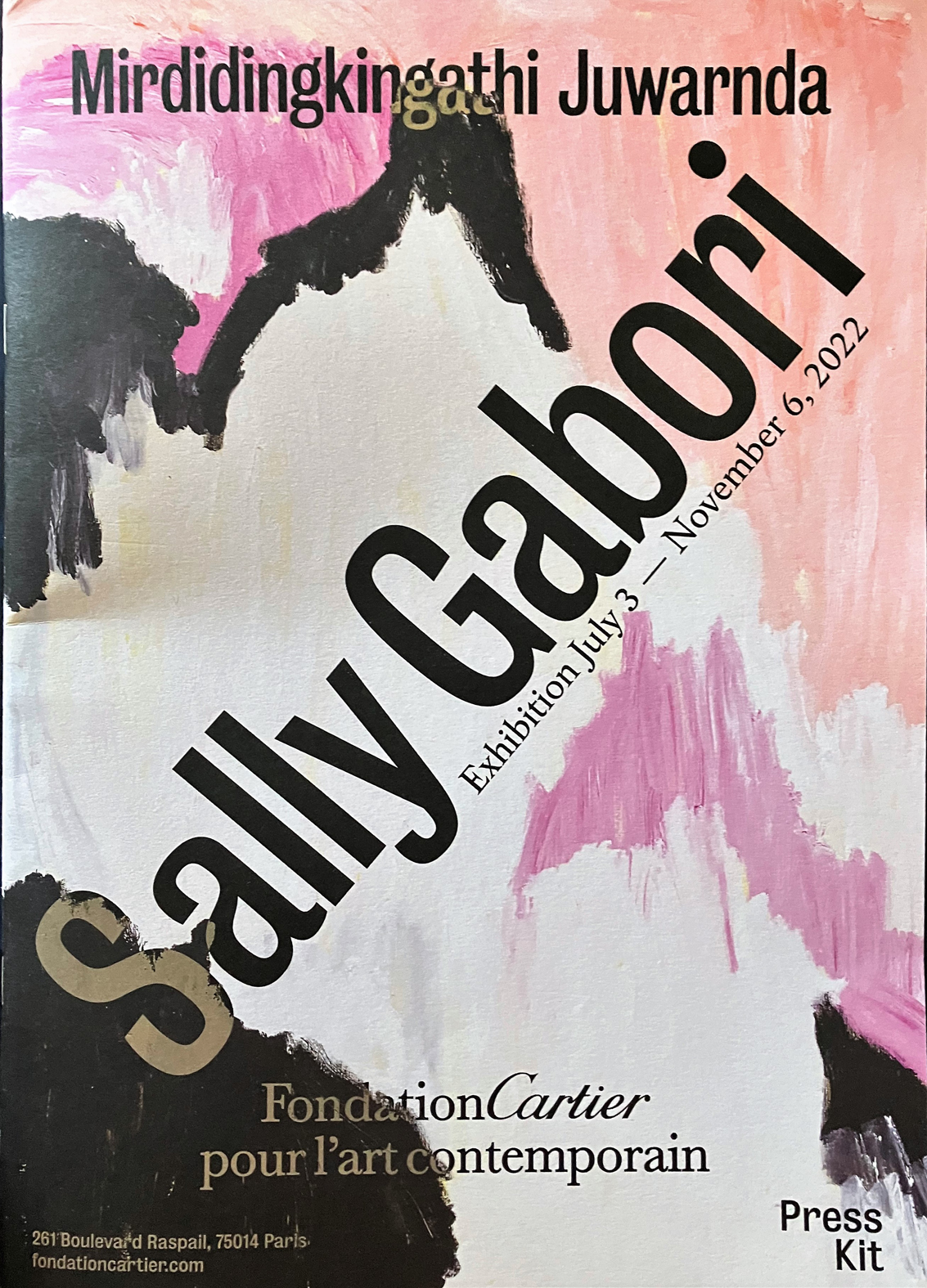 affiche expo Sally Gabori