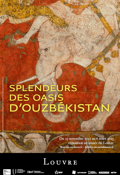 affiche expo Splendeurs des oasis d'Ouzbékistan