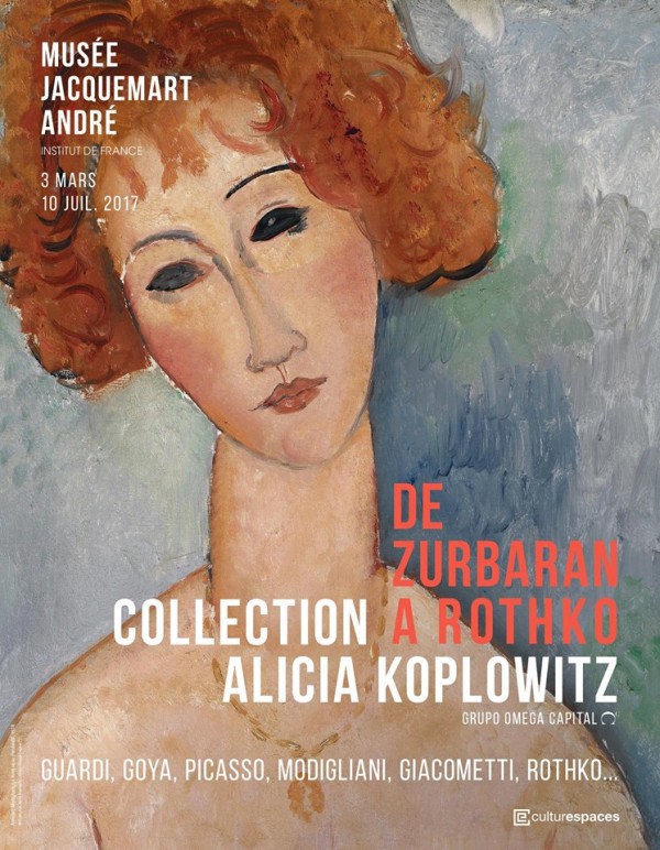 affiche expo de Zurbaran à Rothko