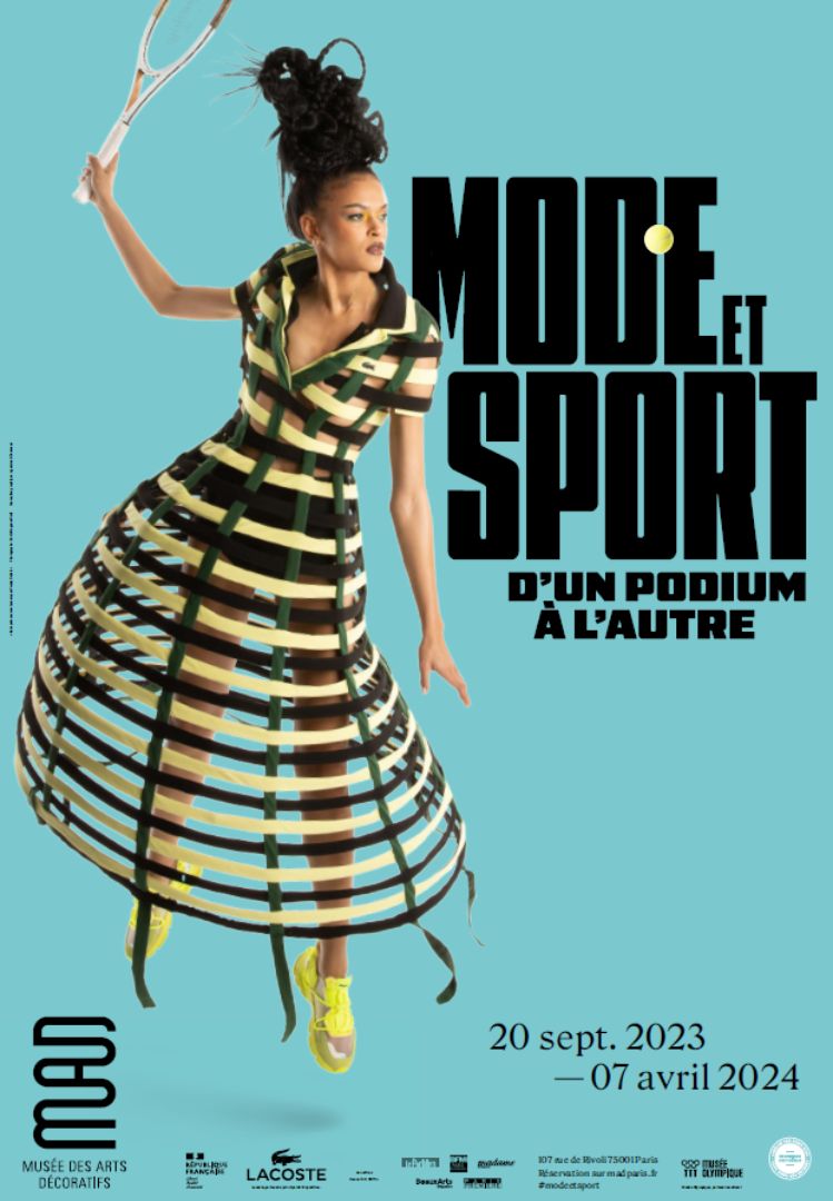 affiche expo Mode et sport, d'un podium à l'autre