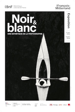 affiche expo Trésors en noirs et blancs