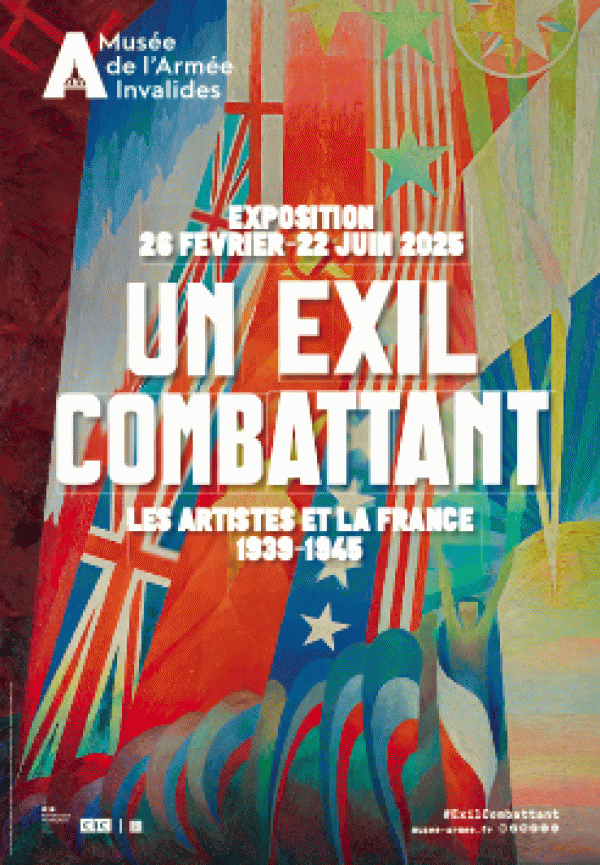 affiche expo En exil combattant